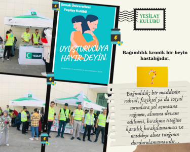 Sağlık Hizmetleri Meslek Yüksekokulu Öğrencilerinin de Katılımıyla Yeşilay Etkinlikleri Düzenlendi.